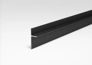 Плинтус алюминиевый теневой Плт 75.2500.15л черный