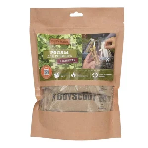Роллы для розжига в инд. упаковке, 8шт в пакете дойпак Boyscout 61626 *1/20