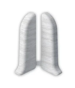 Заглушки для плинтуса (левая/правая) 362 Акация белая 55мм Лексида