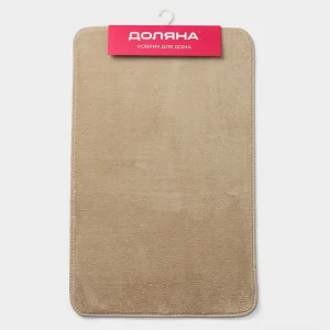 Коврик для дома Доляна Софт 50х80см бежевый 9653174