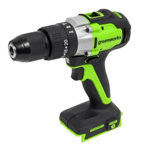 Дрель-шуруповерт аккум. ударная Greenworks GD24DD60 60Нм