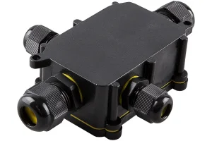 Коробка распаячная ОП 140x100x36мм водонепроницаемая 4 вых. с клеммой IP68 LD524 (Stekker) *1