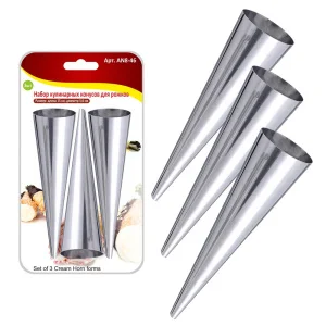 Набор кулинарных конусов для рожков (бол) 3шт. 15х3,6см r