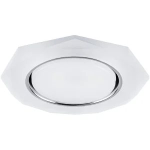 Светильник встраиваемый с белой LED подсветкой Feron CD5021 потолочный GX53 без лампы, белый матовый
