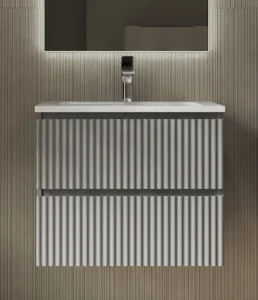 Тумба подвесная Coste 60 Cst.01.60/P/GRS/RL светло-серая 