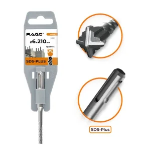 Бур по бетону  6х210мм SDS-plus Quadro-X RAGE by VIRA 566621 *1