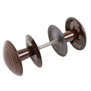 Ручка-кнопка дверная РДК -115 коричневая 16851 *1/50