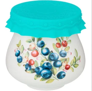 Баночка С Силиконовой Крышкой "Голубика" 300 Мл (Кор=36Шт.)