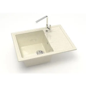 Мойка глянцевая Анастасия Z150Q2 Бежевый Granit BERGG  570х460х215мм