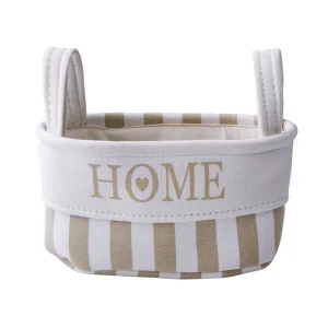 Корзина тканевая для хранения "Home", Д320 Ш230 В160, бежевый *1
