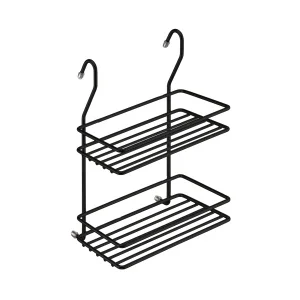 Полка двухъярусная малая, черный матовый *1