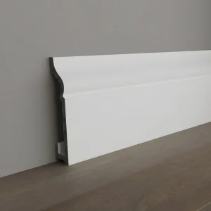 Плинтус напольный DPM Stella Флорент 80 Белый 80х16х2000мм