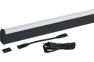 Светильник линейный LLED-01-12W-4000-B 12Вт 4000K L874мм с выключателем черный Б0065557 (Эра) *1/20