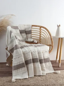 Плед "Этель" 125х150 см ромб с таффтингом   10699865