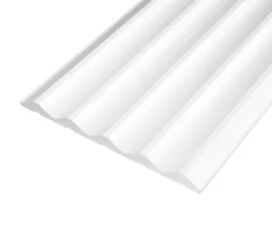 Панель 3D стеновая из полимера ультравысокой плотности 4 UHD 12/120 белая 120ммх3м