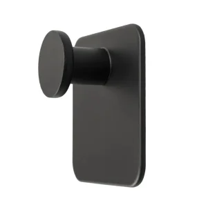 Крючок "Нуар" одинарный черный на липучке B6445P-1 (Аквалиния) *1