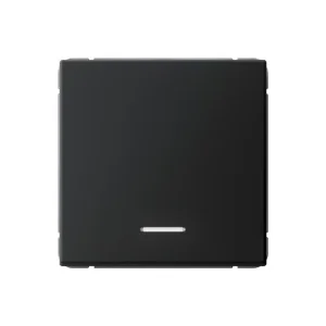 Выключатель 1-кл СП "Artgallery" с подсветкой, сх.1а, 10АХ, механизм, карбон GAL001013 (Systeme Elec