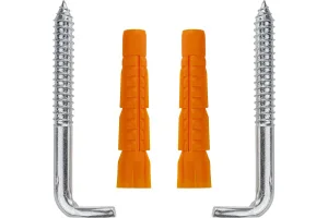 Комплект крепежа для водонагревателя 200л (шуруп-костыль 10х100, 2шт) (5) MasterProf ИС.131027