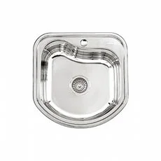 Мойка LEDEME врезн. из нерж. стали  глянцевая глубина 180мм, толщина 0,8 мм, с сифоном 490x480 L9494