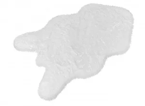 Коврик меховой шкура SHAHINTEX 50х88см белый кролик 28 *1