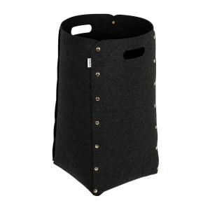 Корзина для хранения из фетра 30х30х55см 49л темно-серый QWERTY 66534