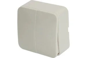 Выключатель 2-кл "София" ОП 250В 10А IP20 белый MSW10-20-01 Stekker *1