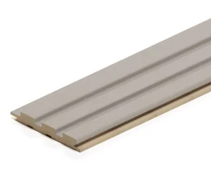 Панель стеновая реечная МДФ Stella Beats De Luxe Sandgrau 2700x119x16мм