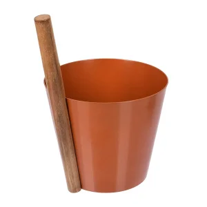 Бадья из алюминия 5 л, терракотовая "Банные штучки"*1/4