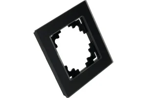 Рамка 1-м "Катрин" стекло черный матовый GFR00-7001-05М Stekker *1