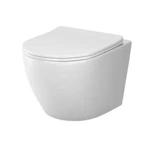 Унитаз подвесной Am.Pm Like C801900SC безободковый, сиденье микролифт, белый