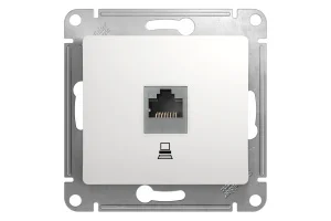 Механизм розетки комп. 1-м СП Glossa RJ45 бел. SchE GSL000181K