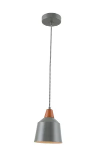 Светильник потолочный LV 9466/1 Риони Серый/дерево Е14 40W 130х130х1500мм