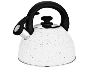 Чайник из нержавеющей стали, 2,5л с ТРС 3 слойное дно HY-3762-WG2 белый гранит *1