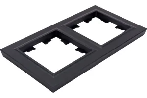 Рамка 2-м "Brite" РУ-2-БрЧ черный IEK BR-M22-K02