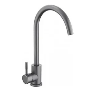 Смеситель для кухни одноручный с высоким изливом Антей Булат 511517 нерж.сталь графит