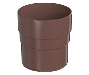 Муфта трубы ТН ОПТИМА D120/80мм коричневая 128224 кор-84шт