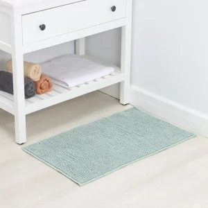 Коврик противоскользящий LaDо́m 50х80см полиэстер, мятный, ворс 1,3см 9783980