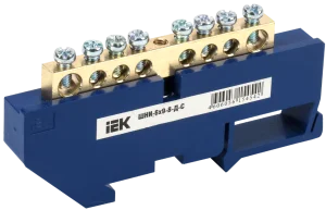 Шина нулевая на DIN-изоляторе ШНИ 6х9-8-Д-С YNN10-69-8D-K07 IEK