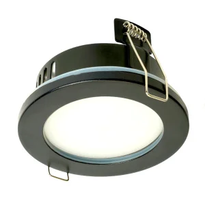 Светильник потолочный встраиваемый, 15W 230V GX53, IP44, черный, без лампы, DL544