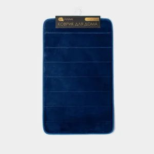 Коврик для дома с эффектом памяти SAVANNA Memory foam 50х80см темно-синий 9446693