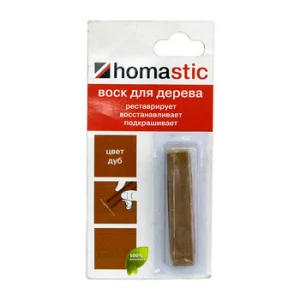Воск Homastic для восстановления паркета и ламината дуб 30гр
