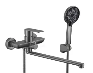 Смеситель для ванны Fmark FS8824Q графит