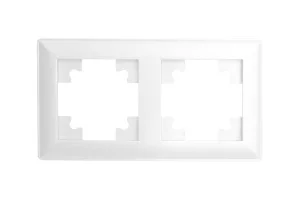 Рамка 2-м "Катрин" пластик белый PFR00-7002-01 Stekker *1