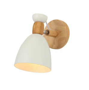 Бра Linvel LB 9446/1 Лаура Белый/дерево Е27 40W Ø150 H220мм