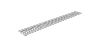 Решетка водоприемная Gidrolica Standart 1000х136мм штампованная оцинкованная с отверстиями для крепления кл. А15 508/1 *1