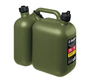 Канистра пласт 5+2,5л усиленная двухсекционная 38367-7.5 ЗУБР *1