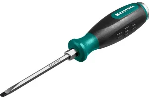 Отвертка шлицевая SL6 6х125мм двухкомп ручка,стержень CrMo сталь Kraftool Impact 250033-6 *1