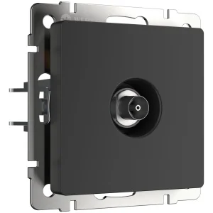 Розетка Werkel TV оконечная (черный матовый) W1183008