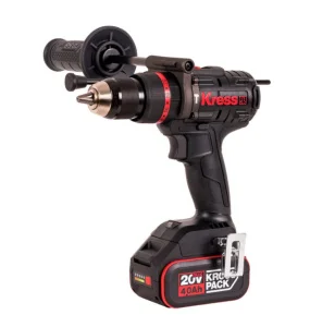 Дрель-шуруповерт аккум. ударная KRESS KUC35, 20В, 150Нм, 4Ач х2, ЗУ 6А, кейс