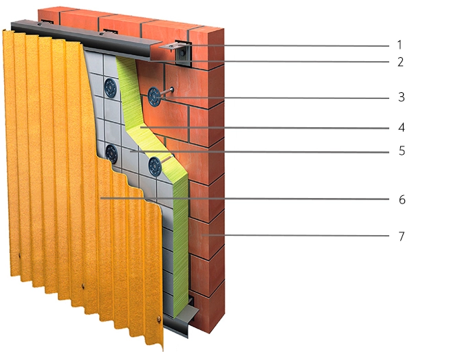 Горизонтальная(вертикальная) система для облицовки металлическим сайдингом и профилированным листом1.jpg